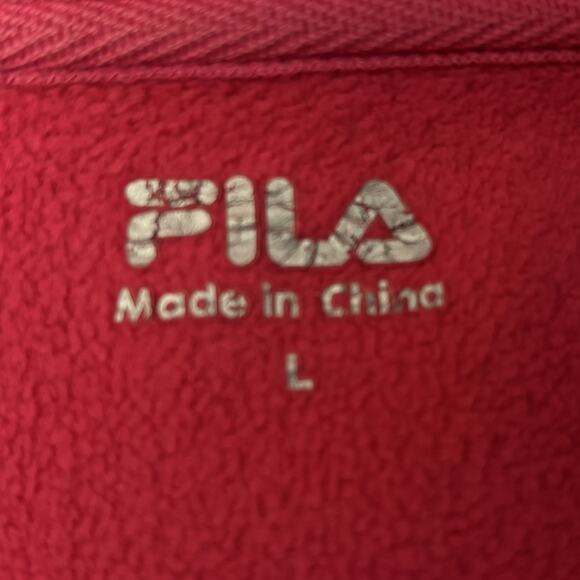 FILA Jacket Womens Large Black Full Zip Mock Neck Waterproof Pink Fleece Lined - Picture 5 of 9